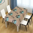 thumbnail image 7 of GZHJMY Owl Tablecloth, Rectangle Waterproof Washable Polyester Table Cover for Picnic Dinner Holiday Party Decor, 60 x 108 Inch, 7 of 7