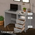 thumbnail image 3 of Compact Pine Desk with Drawers – Solid Wood Study Table for Kids and Adults, 3 of 8