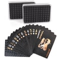 thumbnail image 1 of Juego de cartas LotFancy Black Poker impermeable con fundas, 2 unidades LotFancy LotFancy, 1 of 8