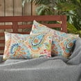 thumbnail image 5 of Greendale Home Fashions 19'' x 12'' Reversible Outdoor Throw Pillow, Set of 2, Jamboree, 5 of 7
