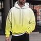 thumbnail image 1 of Sudadera con capucha para hombre, estilo casual, con cuello redondo, estampado, manga larga, blusa de poliéster, 1 of 6