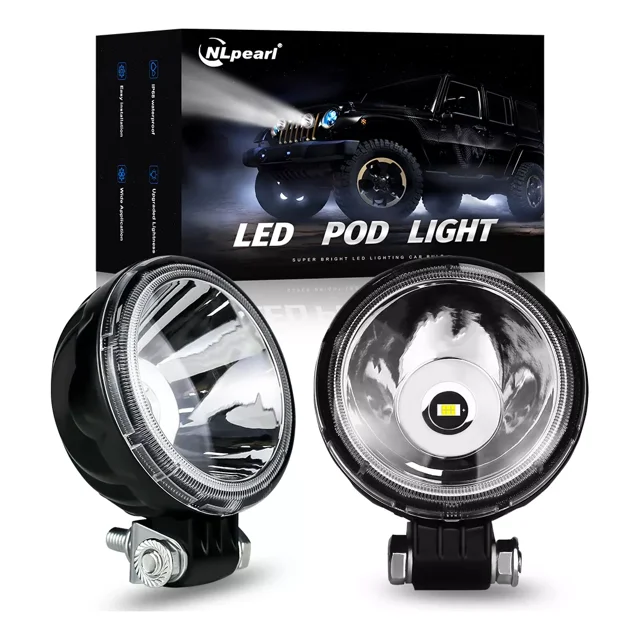 Par Faros De Niebla 3'' Redondos Jeep Wrangle Jk Moto Camion