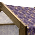 thumbnail image 5 of Eggplant Pet House, Realistic Looking Eggplants with Eighties Inspired and Dotted Purple Background, Outdoor & Indoor Portable Dog Kennel with Pillow and Cover, 5 Sizes, Purple Orange, by Ambesonne, 5 of 5