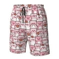 thumbnail image 5 of Naloa Kawaii Pig Men's Beach Shorts, Surfing shorts, Swim trunks, Quick Dry Swim Trunks for Surfing Beach Fun - 3X-Large, 5 of 9