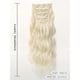 thumbnail image 3 of Juego de 4 pinzas de extensión de pelo largo y rizado para mujer, 3 of 8