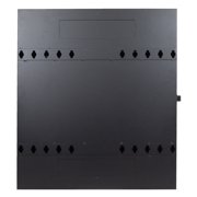 NavePoint 2U Vertical Server Rack Enclosure, Low Profile, 20 Deep, Max Weight Capacity 150 lbs - 2U Network Cabinet Vertical Wall Mount, Perforated, Black
