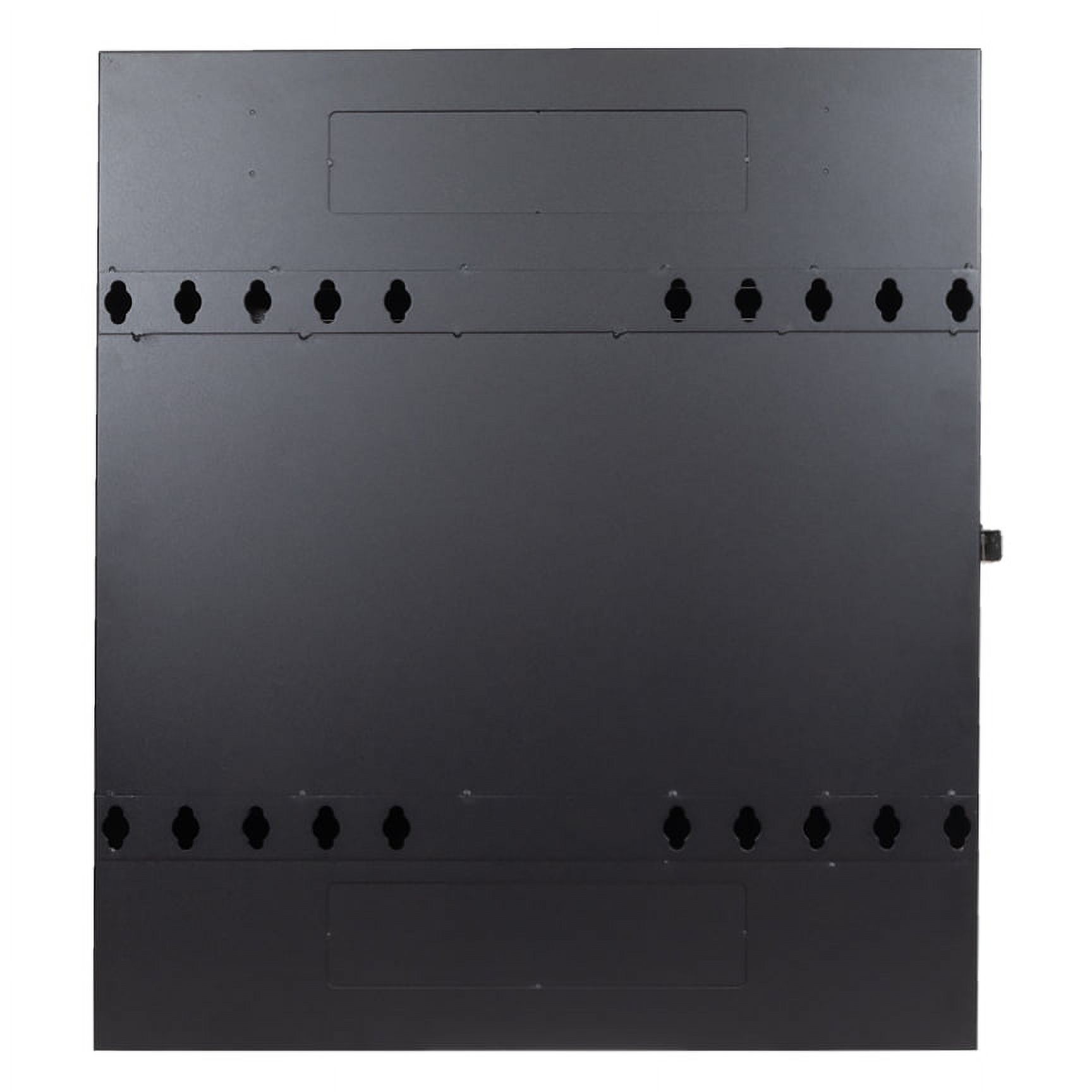 NavePoint 2U Vertical Wall Mount Enclosure for 19" Networking Equipment, Servers, Switch and Patch Panels, Low Profile, 20" Depths, Max Weight Capacity 150 Lbs - image 3 of 6