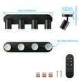 thumbnail image 7 of LEONLITE Smart LED Track Lighting, WiFi RGBCW Track Lighting Fixtures, 4 Head Ceiling Spot Light, Compatible with Alexa/Google Home/Siri, 16 Million Colors with Remote, 2400-5000K Dimmable, 30W, Black, 7 of 7