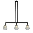 thumbnail image 3 of Innovations Lighting 213-S Chatham Chatham 3 Light 39" Wide Linear Chandelier - Nickel, 3 of 7