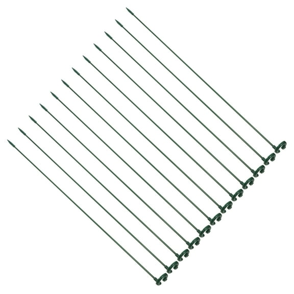 SWETRACE 12Pcs Plastic Garden Stake for Supporting Peonies and Roses 19In