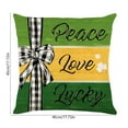 thumbnail image 6 of St. Patrick's Day Pillow Covers, Decorative Cushion Covers for Sofa Bed, Set of 1 with Invisible Zipper(A), 6 of 6