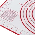 thumbnail image 4 of Tapis de Pétrissage en Silicone Antiadhésif pour Pizza, Rouleau de Pâte Portable, Outil de Cuisson, Accessoires de Cuisine Rouge 40x30cm, 4 of 7