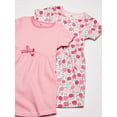 thumbnail image 2 of Touched by Nature Baby and Toddler Girl Organic Cotton Short-Sleeve Dresses 2pk, Rosebud, 3 Toddler, 2 of 4