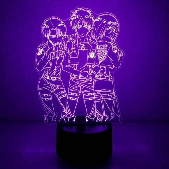 Beautiful Gift 3D Anime Illusion Night Lightattack On Titan Hange Zoe Lamp for Home Decor Birthday Gift Manga Attack On Titan Led Lamp Hange