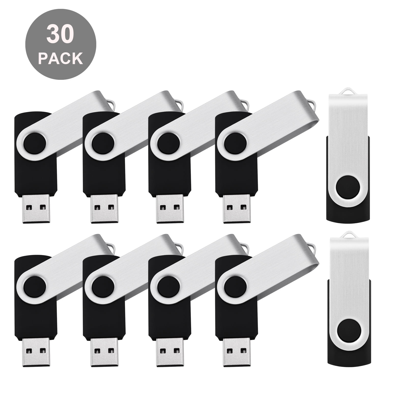 KOOTION 30 x 32 GB Swivel USB Flash Drives Wholesale Memory Stick Thumb