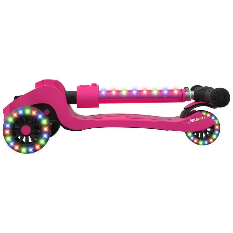 Jetson Saturn Folding 3-Wheel Kick Scooter with Light-Up Stem
