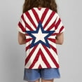thumbnail image 4 of MKOSPLRT Kids Short Sleeve Holiday Shirts 3-12 Years Crew Neck 4th of July T Shirts Cute Stars and Striped Graphic Tees for Boy Girl, 4 of 7