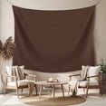 thumbnail image 2 of Brown Pure Color Tapestry for Bedroom Wall Hanging Tapestry, Aesthetics Contemporary Luxury Ceiling Backdrop Tapestries Poster Blanket Wall Decor for Teens Room Living Room Dorm 51" x 59", 2 of 8