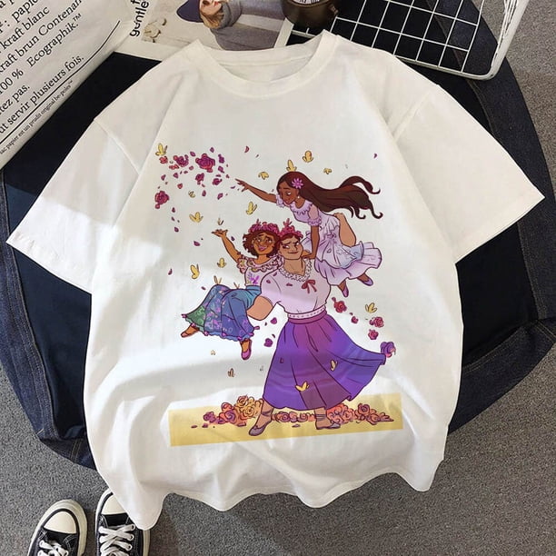 Nuevo Encanto Mirabel niños ropa camisetas Disney camisetas niños dibujos animados Kawaii moda Anime Tops niño niña trajes camiseta Tan Jianjun unisex