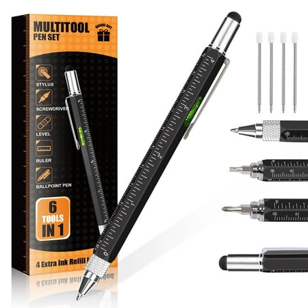 Pen Gifts for Men Cool Gadgets 6 in 1 Multitool Pen Stocking Stuffers for Men Women Useful Gadgets Gift for Him Dad Husband Women on Christmas Valentine s Day Father s Day Birthday