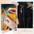 thumbnail image 5 of 1Box 1 Box 24Pcs Stitch Markers Crochet Charm Crochet Stitch Marker Small Colorful Glass Removable Dragonfly Alloy Lobster Claw Clasp Locking Charms for Knitting Weaving Sewing Supplies DIY Craft, 5 of 6