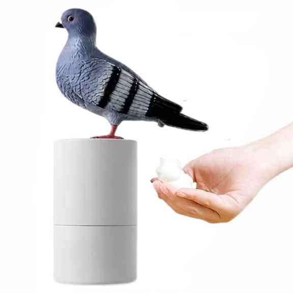 Automatic Soap Dispenser, Bathroom Hand Soap Dispenser with Touchless Foam Sensor Pump Cute Pigeon Shape for Home Kitchen