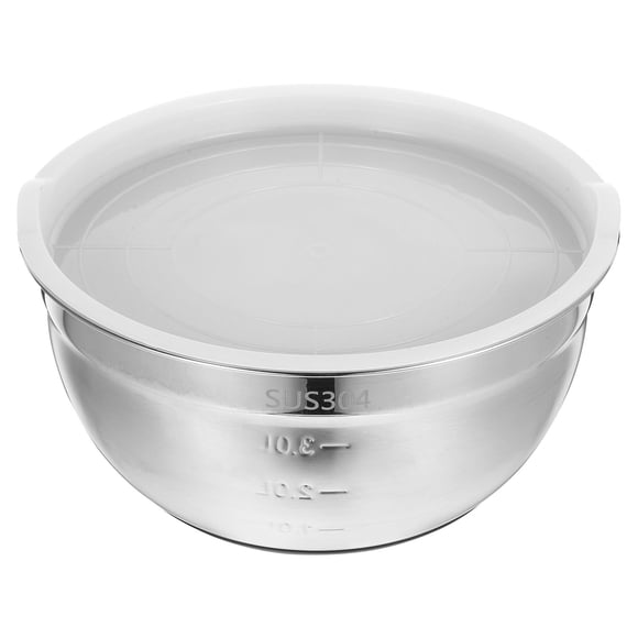 Luxshiny 1Pack Mixing Bowls Stainless Steel with Lids for Serving Snacks and Foods