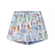 thumbnail image 3 of HH TRAF Conjunto de 2 piezas de moda femenina con cuello redondo, manga larga, bolsillo, ropa acolchada de algodón + pantalones cortos con cintura elástica con estampado de grafiti para mujer, 3 of 5