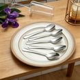 thumbnail image 5 of Silver Dinner Spoon,Stainless Steel Soup Spoons,Premium Food Grade Table Spoon,Heavy Duty Metal Tablespoon,Silverware Spoons for Home Kitchen Restaurant Dinner,Dishwasher Safe(5.5"), 5 of 6