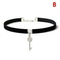 thumbnail image 5 of Boucles d'Oreilles Gothiques Punk Choker Pu Cuir Collier Collier Déclaration Bijoux, 5 of 5