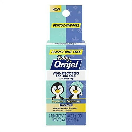 Orajel Non-Med Baby Teething Day & Night Cooling Gels 0.18 oz
