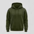 thumbnail image 6 of Men's Gym Workout Active Long Sleeve Pullover Lightweight Hoodie Casual Hooded Sweatshirts Army Green L, 6 of 8
