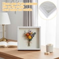 thumbnail image 4 of 4 Pack 8 x 8in Shadow Box Picture Frame - 3D Picture Frame White Square Shadow Box - Plastic Shadowboxe Display Case for Wedding Memories Crafts, Awards, Medals,Tickets and Photos, 4 of 4