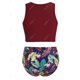 thumbnail image 2 of Hem torcer las hojas de Flamenco de impresión más el tamaño de traje de baño de Tankini Rosegal Camisetas tallas grandes, 2 of 5