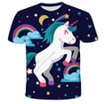 thumbnail image 2 of Camiseta con estampado de unicornio en 3D, camiseta bonita de unicornio rosa, camiseta de verano para niñas, ropa de dibujos animados para niños, camisetas informales para adolescentes 8T Gao Jinjia LED, 2 of 2