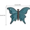 thumbnail image 2 of Arte de pared de mariposa de Metal, decoración de pared de mariposa rústica de hierro 3D, escultura de pared inspirada, decoración colgante de mariposa para el patio del jardín del hogar JFHHH pequeña, 2 of 5
