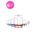 thumbnail image 3 of LAV Drinking Glasses Set of 6 - Colored Glass Tumblers for Water 9.75 oz, 3 of 4