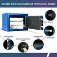 thumbnail image 5 of Voncabay Money Safe Box for Home with Sensor Light & Fireproof Security Safe Box for Money Safe with Keys & Pass Code, Lock Box Fireproof Safe with Digital Keypad Blue, 5 of 5