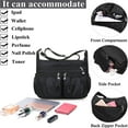thumbnail image 2 of Women Shoulder Bags Nylon Crossbody Purse Bags Waterproof Messenger Purses and Handbags Black, 2 of 4