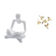 thumbnail image 5 of Escultura creativa abstracta de pájaro pensador, figura artesanal para sala de estar, dormitorio, oficina, decoración coleccionable, adorno versátil p, 5 of 8