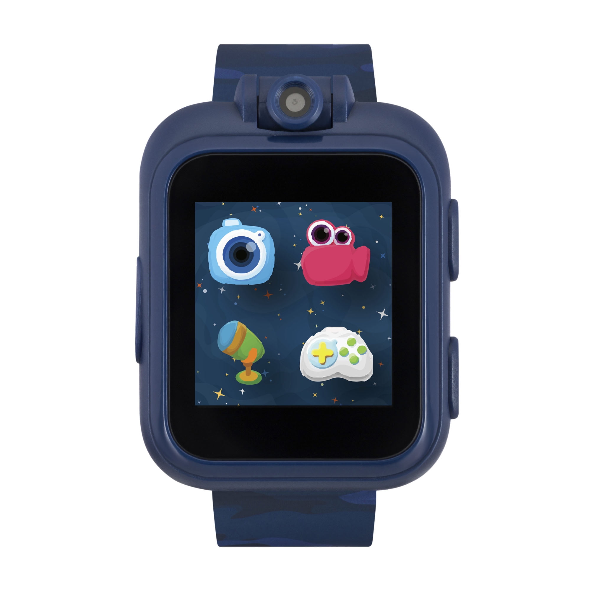 iTouch PlayZoom Boys Smart Watch for Kids - Blue Camouflage - Walmart.com - Walmart.com