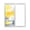 White Gray Yellow, variant on Sun Blocking Glass Window Film, Blue Tulips Window Privacy Film Frosted, Spring Summer Floral Rustic Botanical Reusable Windows Privacy Sticker for Home Decor, Nursery, 23.6 x 78.7 Inches