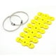 thumbnail image 4 of Protector de tubo de escape de motocicleta, ajuste universal para motocicleta, color amarillo, 4 of 5