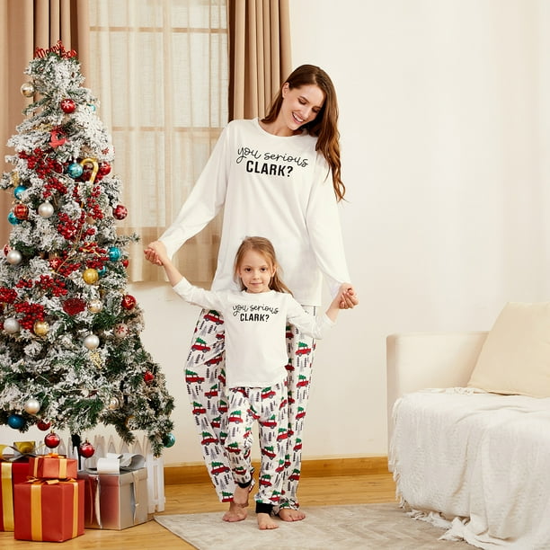 PatPat Christmas You Serious CLARK Letter Print Family Matching