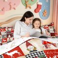 thumbnail image 5 of Manfei Happy Xmas 7-Piece King Bedding,Antique Pink Christmas King Bed in a Bag,Xmas Reversible, 5 of 7
