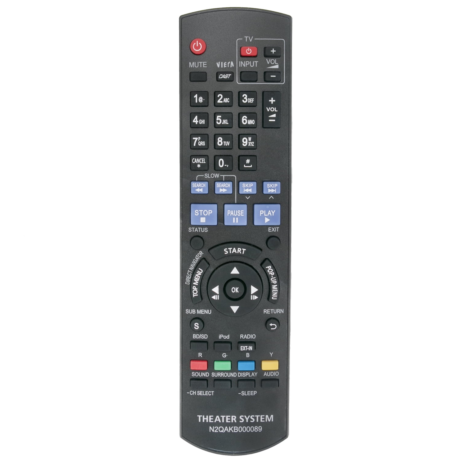 New N2QAKB000089 Replaced Remote control for Panasonic Theater System