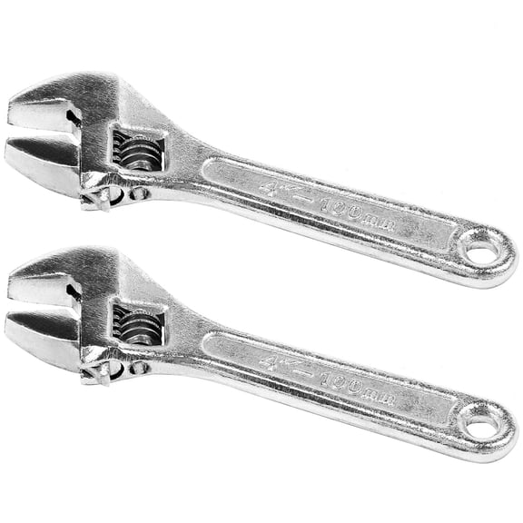 2X 4 Inch 100mm Mini Size Metal Adjustable Spanner Wrench