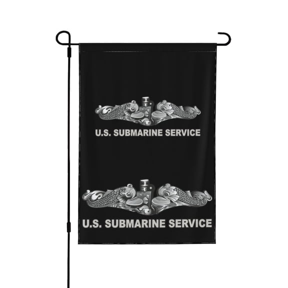 U.S. Submarine Service Garden Flag 12.5 X 18 Inch Double Sided, Decorative Flag Balcony Courtyard Indoor Welcome Garden Flag
