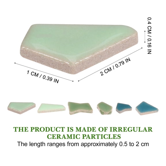 Mosaic Tiles Tile Ceramic Pieces Broken Diy Crafts Irregular Stained Floor Assortment Glazed Backsplash Stone Craft