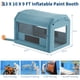 thumbnail image 5 of Garvee Cabina de pintura inflable, 13x10x9 pies, con soplador de 950W, portátil con sistema de filtro de aire, ventanas de PVC, para pintura DIY, detailing, automoción, 5 of 7